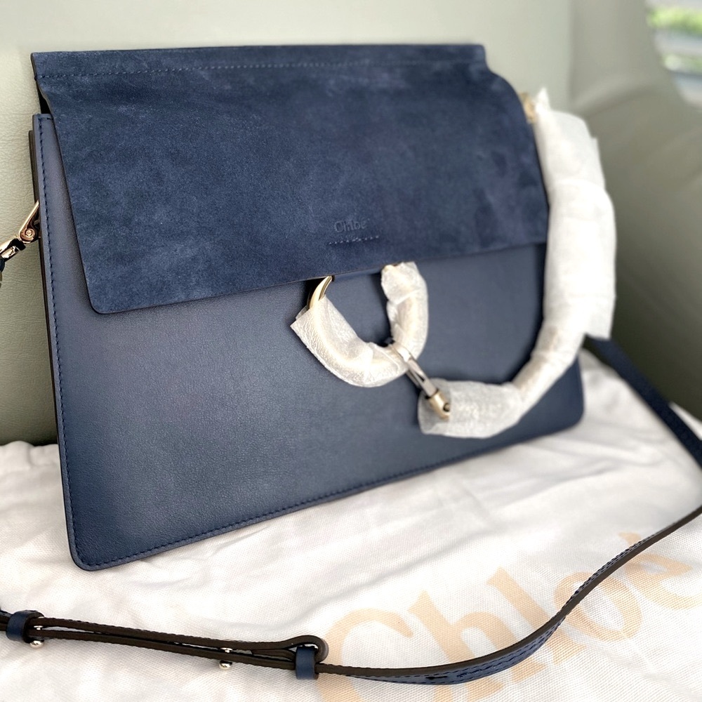 Brand NEW Chloe Faye Deep Ocean Blue Medium